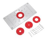 VIDOO Panneau Retournement Machine Découpe Plaque d'Insertion Table de Défonceuse Menuiserie-Blanc