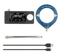 VIDOO Radio Portable SI4732 0.5-108mhz Écran IPS 1.9pouce Mini Récepteur Toutes Bandes FM/AM avec 2 Antennes-Noir