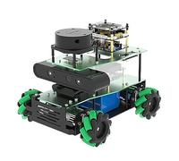 VIDOO Robot Voiture Intelligent avec Roue Mecanum Kit Apprentissage Électronique pour 5 Conduite Autonome Sans Pilote-Advanced Version-sans RPI5