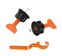 VIDOO Système de Nivellement de Carrelage 151pcs Rondelles Plates pour Mur Cales et Supports Réutilisables Outil Installation Facile Matériau PP