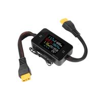 VIDOO Testeur de Chargeur Batterie Wattmètre Voltmètre Ampèremètre 50A Écran LCD Alerte Surtension et Surintensité-XT90-35A 2pcs