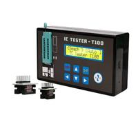 VIDOO Testeur de Circuit Intégré IC T100 Supporte 74HC 74LS CD4000 HEF400 Transistors et Régulateurs Tension Reconnaissance Auto-Complet Ensemble
