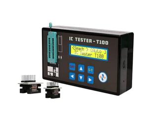 VIDOO Testeur de Circuit Intégré IC T100 Supporte 74HC 74LS CD4000 HEF400 Transistors et Régulateurs Tension Reconnaissance Auto-Complet Ensemble