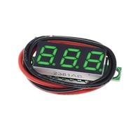 VIDOO Voltmètre Numérique DC 0.28 Pouce Deux-fils 2.5-30V Trois-fils 0-100/500V Mesureur Tension Réglable-2-Fils 2.5-30V Vert 20pcs