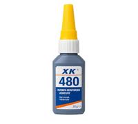 VIDOO XK-480 Adhésif Caoutchouc Anti-Usure 20g, Colle Pâte Noire Prise Rapide pour Joint d'Étanchéité et Haut-Parleur