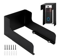 Vidoxdu Sonnette vidéo - Protection contre la pluie - Support de sonnette de porte avec protection anti-éblouissement et protection contre les intempéries, compatible avec les sonnettes de porte