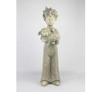 Vidroflor Pierre Artificielle Le Petit Prince - Prince avec Mouton © Antoine de Saint-Exupéry, Petit, Léger, Remplissable, Résistant aux intempéries