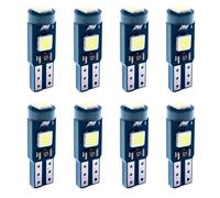 Vidsmow 10 PCS T5 W3W Ampoule à 2721 27 37 286 PC74 LED, 12V 0.7W Blanc 3 SMD 3030, Remplacement Tableau de Bord Voiture, Éclairage Intérieur Compteur Tachymètre Auto Universel