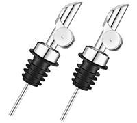 Vidsmow 2 Pièces Verseur D'huile d'olive,Verseur pour Bouteille D'huile,Verseur Conique & Portionneur avec Joint en Caoutchouc pour L'alcool, Les Bars, Cuisine, Bar, Fête, Usage Domestique