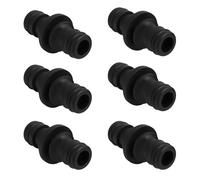 Vidsmow 6 PCS 1/2 Pouce Double Fiche Pièce de Raccordement pour Une Connexion Sûre des Tuyaux, Raccord Rapide Universel en Plastique Résistant, pour Rallonge Tuyau Arrosage