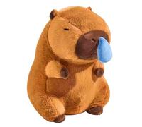 VIDSTW 23 CM Capybara Peluche Capybara Mignonne Plüschtier Peluche Capibara avec Nez Qui Coule Simulation Plüschtier pour Jouets pour Enfants, Décoration de Meubles (Type Morve)