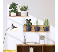 VIDSTW 3D Sticker Mural Plantes 30x90CM Décoration Murale Sticker Plante Auto Adhésif Cuisine Trompe L'oeil Mural Stickers Muraux Vases Autocollant D'Effet,pour Chambre Muraux Salon Décoration