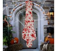 VIDSTW Faux Cadavre Halloween avec Sac Mortuaire et Cordon Serrage Faux Corps Halloween Réaliste Décoration de Fête Effrayante Cadavre Décoré pour Maison Hantée Jardin Salon