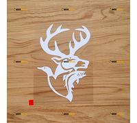 Vie de chasse cerf canard poisson pêche chasseur autocollant décalcomanie vinyle - blanc 15,2 cm - sans fond découpé pour voiture bateau ordinateur portable gobelet