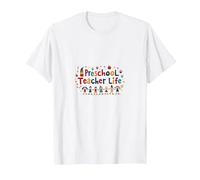 Vie des Enseignants préscolaires : Nourrir Les Jeunes Esprits avec Joie T-Shirt, Homme, Blanc, 3XL