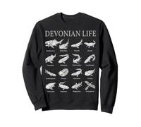Vie dévonienne Paléontologie Ancienne Époque de l'évolution des Poissons Sweatshirt
