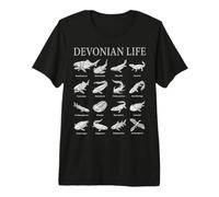 Vie dévonienne Paléontologie Ancienne Époque de l'évolution des Poissons T-Shirt Haut de Gamme