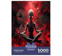 Vie Extraterrestre Puzzle 1000 Pieces Cadeau Unique Jeu Éduchatif Défi Jouet À De Qualité Supérieure Peinture Art pour Adultes Enfants 70x50cm/1000pcs