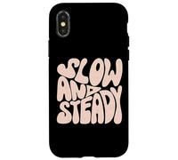 Vie Lente/Lente et Stable/Simple Vie Pleine de Conscience Coque pour iPhone X/XS