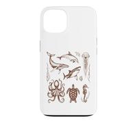 Vie Marine Créatures océaniques Histoire Naturelle Coque pour iPhone 13