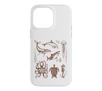 Vie Marine Créatures océaniques Histoire Naturelle Coque pour iPhone 14 Pro Max