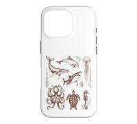 Vie Marine Créatures océaniques Histoire Naturelle Coque pour iPhone 16 Pro