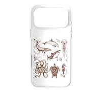 Vie Marine Créatures océaniques Histoire Naturelle Coque pour iPhone 17 Pro Max