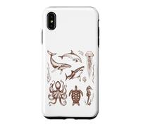 Vie Marine Créatures océaniques Histoire Naturelle Coque pour iPhone XS Max
