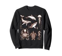 Vie Marine Créatures océaniques Histoire Naturelle Sweatshirt