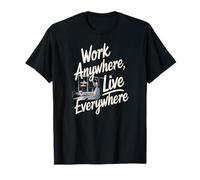 Vie Nomade à Distance Travailler Vivre équilibre T-Shirt