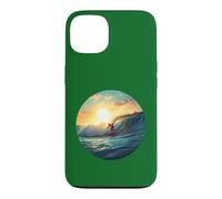 Vie océanique. Catching Waves, Surfer Coque pour iPhone 13