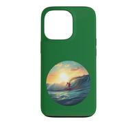 Vie océanique. Catching Waves, Surfer Coque pour iPhone 13 Pro