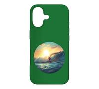 Vie océanique. Catching Waves, Surfer Coque pour iPhone 17