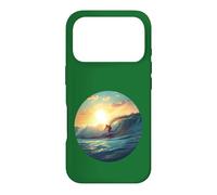 Vie océanique. Catching Waves, Surfer Coque pour iPhone 17 Pro