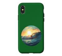 Vie océanique. Catching Waves, Surfer Coque pour iPhone X/XS