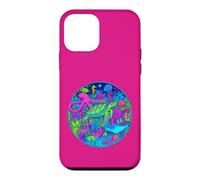 Vie océanique colorée avec Poisson, Tortue, Pieuvre, récif Coque pour iPhone 12 Mini