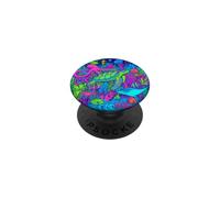 Vie océanique colorée avec Poisson, Tortue, Pieuvre, récif PopSockets PopGrip Adhésif