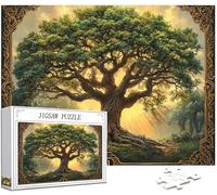 Vie Puzzle 1000 Pièces Adultes, 5D DIY Puzzle Arbre Couleur Puzzles, Jigsaw Jeu éducatif Effrayant, Ddifficile pour Adultes avec Emballage Cadeau for Decoration Chambre Murale, Cadeau Homme, Model153