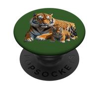 Vie Sauvage. Prédateurs félins PopSockets PopGrip Adhésif