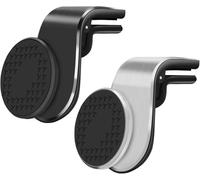 Viedouce Lot de 2 Support Téléphone Voiture Magnétique,Porte téléphone Magnetique Portable,Aimant Téléphone Voiture Support Grille Aeration Support magnétique Rotatif à 360° pour iPhone Huawei