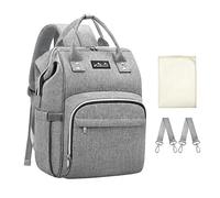 Viedouce Sacs à Dos à Langer Pour Bébé Sac de Voyage, Sac à Couches Multifonction Imperméable Oxford Sacs,Grand Capacité Sac à Dos avec 1 Matelas à Langer et 2 Sangles de Poussette