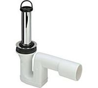Viega 103408 DN 40 / 50x70x120mm, laiton chromé, sortie horizontale