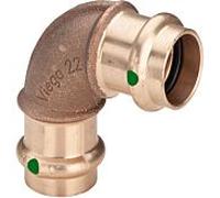 Viega 103750 15 mm, 90 °, bronze ou bronze au silicium, SC-Contur