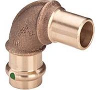 Viega 107932 15 mm, 90 °, bronze ou bronze au silicium, SC-Contur, embout mâle