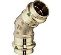 Viega 113186 15 mm, 45 °, avec SC-Contur, bronze ou silicium bronze