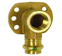 Viega 79195 Propress Zero Lead Bronze Coude 90 degrés avec plaque murale femelle 3/4" x 3/4" P x femelle NPT (lot de 3)