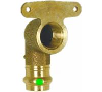Viega 79205 ProPress Zero Lead Bronze 90 degrés Coude Hi Ear avec plaque murale avec femelle 1/2" x 1/2" P x femelle NPT 5-Pack