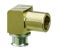 Viega 89307 Pureflow Lot de 2 coudes en cuivre avec presse 1/2" x 3/4" ou 1/2"