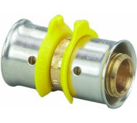 Viega 93080 PureFlow Zero Lot de 5 raccords de presse en PEX en bronze avec presse 1 1/2"