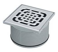 Viega Advantix 555498 150 x 150 mm, plastique gris, avec cadre en plastique